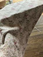 Plaid/ sprei taupe, bloem, Huis en Inrichting, Ophalen, Zo goed als nieuw, Rechthoek, Binnen