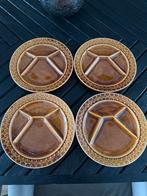 Set van 4 Borden voor Gourmet - Vintage, Ophalen, Gebruikt, Overige materialen