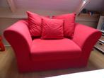 1,5 zits bank - loveseat - bankje rood, Ophalen, Gebruikt, Tweepersoons, 75 tot 100 cm