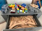 Houten treinbaan mer accessoires,ook los alleen de baandelen, Ophalen, Zo goed als nieuw, Overige typen