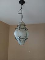 Venetiaans melkglazen hanglamp, Huis en Inrichting, Lampen | Hanglampen, Ophalen of Verzenden, Minder dan 50 cm, Venetiaans, Glas