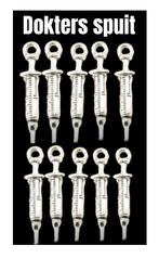 10x medische verpleegster bedels spuit, injectie. B-47, Overige merken, Overige materialen, Nieuw, Ophalen of Verzenden