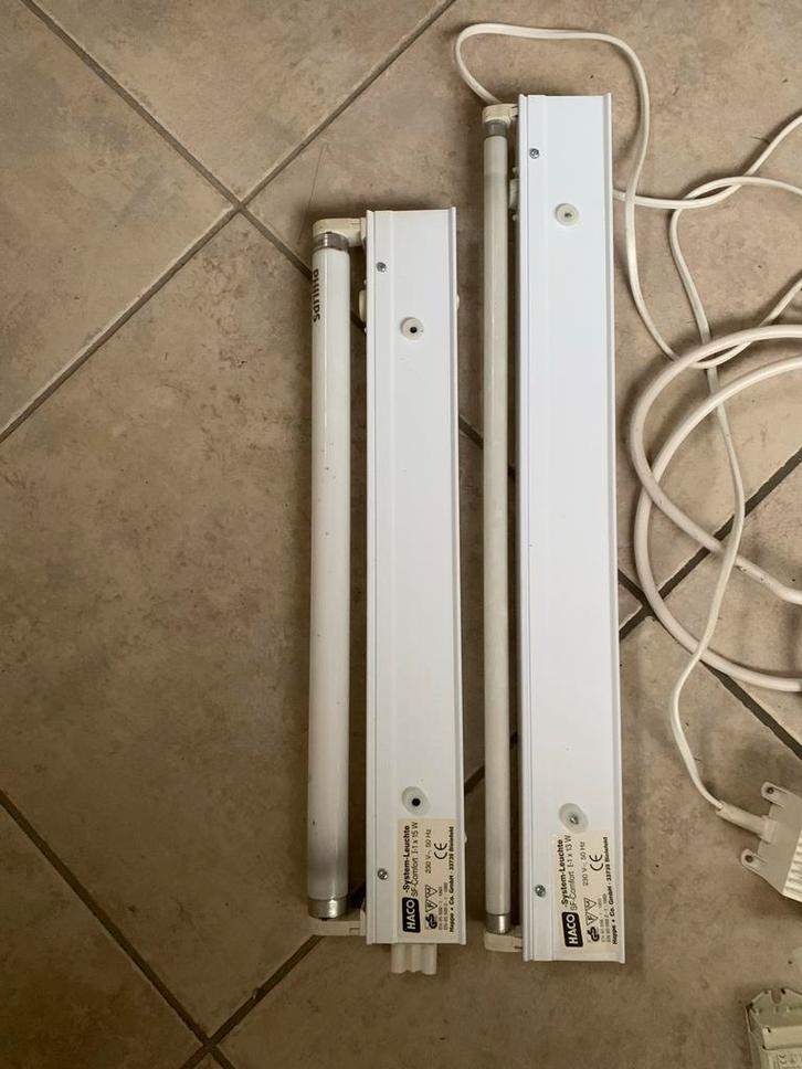 HACO Systeem-Leuchte TL Lampen, Huis en Inrichting, Lampen | Hanglampen, Gebruikt, Minder dan 50 cm, Metaal, Ophalen of Verzenden