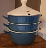 Vintage Fris Edam servies, dekschalen en serveerschaal, Gebruikt, Keramiek, Ophalen of Verzenden, Schaal of Schalen