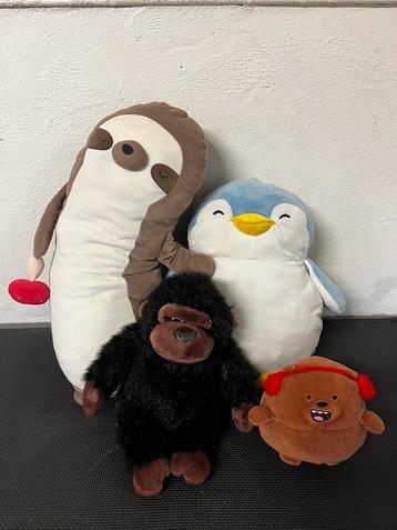 Knuffel Collectie - 4 stuks - Gebruikt beschikbaar voor biedingen