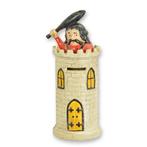 Kasteeltoren mechanische spaarpot gietijzer 23x8,5x8,5, Verzenden, Overige materialen, Overige thema's