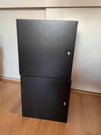 2x inzet kastdeur ikea kallax expedit kast zwart, Huis en Inrichting, Kasten | Wandmeubels, Ophalen of Verzenden, Zo goed als nieuw