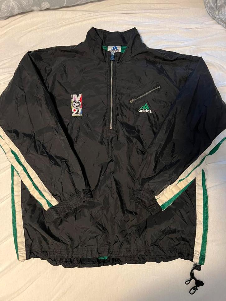 Adidas MLS Draft 1997 Richmond Vintage Jack, Kleding | Heren, Sportkleding, Zo goed als nieuw, Voetbal, Maat 52/54 (L), Zwart