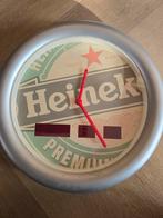 Heineken Wandklok, Ophalen of Verzenden, Zo goed als nieuw, Analoog, Wandklok