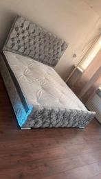 Luxe Gestoffeerd Bed – Verkrijgbaar in Single, Double, Queen, Verzenden, Nieuw, Tweepersoons, Wit