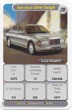 Kw4555 autokaartje rolls royce silver seraph ( 2b ), Verzamelen, Ophalen of Verzenden, Zo goed als nieuw, Auto's