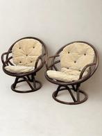 Vintage Safari Rotan Stoelen Set van 2, Ophalen of Verzenden