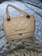 Beige Valentino Tasje met Gouden Details, Ophalen of Verzenden, Beige, Schoudertasje