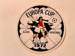 Ajax Arsenal Europa Cup 1972 vintage voetbal sticker RARE, Verzamelen, Ophalen of Verzenden, Zo goed als nieuw, Ajax, Poster, Plaatje of Sticker