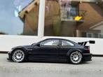 1:18 BMW (E46) M3 GTR Donkerblauw Street 2001 Minichamps, Hobby en Vrije tijd, Modelauto's | 1:18, Minichamps, Auto, Ophalen of Verzenden