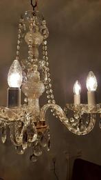 kleine kristallen Marie Therese kroonluchter 6 lichts, Gebruikt, Ophalen
