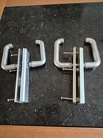 2 sets deurkrukken met veiligheidsschild 1 x Nemef + 1 x Axa, Doe-het-zelf en Verbouw, Hang- en Sluitwerk, Ophalen of Verzenden