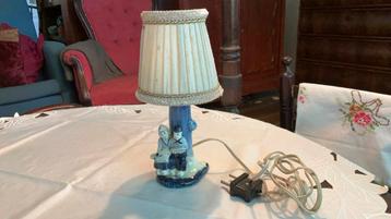 Delftsblauw tafel lampje, brocante beschikbaar voor biedingen