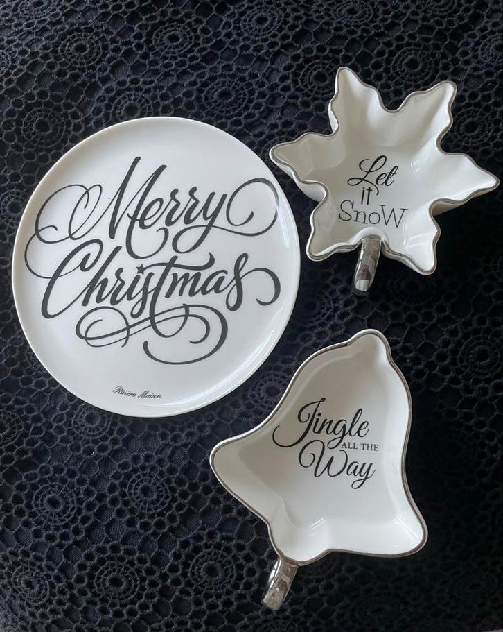 Rivièra Maison Kerst Schaaltjes Set, Diversen, Kerst, Zo goed als nieuw, Ophalen of Verzenden
