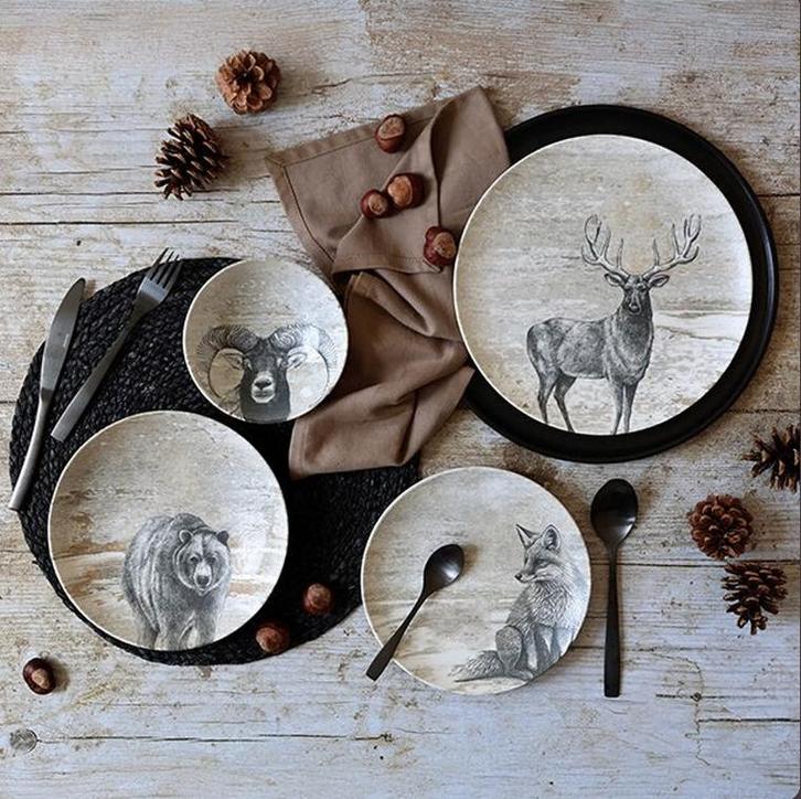 Nieuw, LACHAT by NOVASTYL, een winters servies, 24 delig, Huis en Inrichting, Keuken | Servies, Nieuw, Compleet servies, Overige stijlen