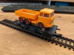 Fleischmann wagon met vrachtwagen HO 5219, Hobby en Vrije tijd, Fleischmann, Wagon, Ophalen of Verzenden, Zo goed als nieuw