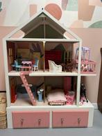 Barbie Poppenhuis Compleet met Inboedel & Barbies!, Ophalen, Gebruikt, Poppenhuis