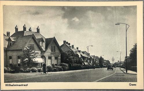 kaart Wilhelminastraat Goes Zeeland, Verzamelen, Ansichtkaarten | Nederland, Zeeland, Ophalen of Verzenden