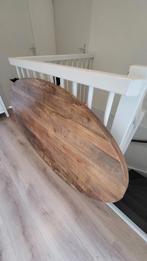 Ovalen eettafel, 160 cm lengte, Ophalen, Zo goed als nieuw, Vijf personen of meer, 150 tot 200 cm