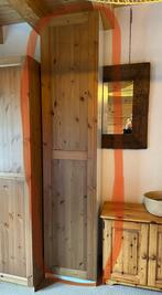 Smalle houten kledingkast, 50 tot 100 cm, 25 tot 50 cm, Modern landelijk, Met hangruimte