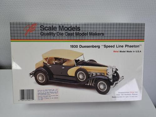 Duesenberg Speed Line Phaeton 1930 1:18 metal kit Scale Mod., Hobby en Vrije tijd, Modelbouw | Auto's en Voertuigen, Nieuw, Auto