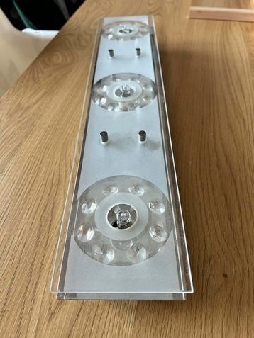 Plafondlamp met 3 Glazen Spots beschikbaar voor biedingen