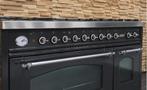 🔥Luxe Fornuis Boretti 120cm antraciet + rvs 7 pits 2 ovens, 60 cm of meer, Ophalen of Verzenden, Zo goed als nieuw, Energieklasse A of zuiniger
