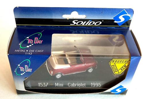 Mini cabriolet Solido #1537., Hobby en Vrije tijd, Modelauto's | 1:43, Zo goed als nieuw, Auto, Solido, Ophalen of Verzenden