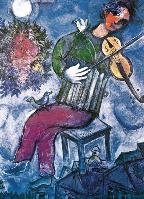 Eurographics Marc Chagall - The Blue Violinist - 1000 st., Hobby en Vrije tijd, Denksport en Puzzels, Nieuw, Legpuzzel, 500 t/m 1500 stukjes