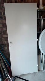 Houte stompe binnendeur gelakt, Ophalen, 80 tot 100 cm, Binnendeur, Zo goed als nieuw