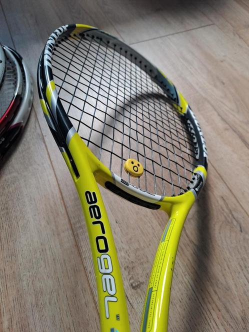 Dunlop Aerogel 5 Hundred Tennisracket, Sport en Fitness, Tennis, Gebruikt, Racket, Dunlop, L3, Ophalen of Verzenden