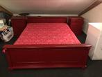 Houten bed 160cm met nachtkastjes, 160 cm, Gebruikt, Bruin, Hout