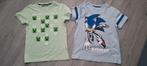 Minecraft en Sonic t-shirt maat 134 / 140 samen 2,50, Ophalen of Verzenden, Zo goed als nieuw, Jongen, Shirt of Longsleeve
