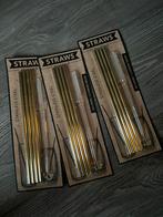 Stalen rietjes, Ophalen, Zo goed als nieuw, Goud, Handen en Nagels