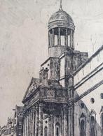 Ets Kaasmarkt Rotterdam, Antiek en Kunst, Kunst | Etsen en Gravures, Ophalen of Verzenden