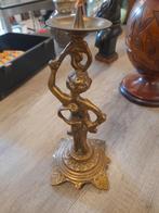 Cherub  putti candlestick, Antiek en Kunst, Ophalen of Verzenden, Koper of Brons