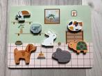Houten dieren puzzel, Ophalen of Verzenden, Minder dan 10 stukjes, Zo goed als nieuw, 6 maanden tot 2 jaar