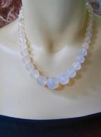 sieraden ketting maansteen, zilver. Antiek, Sieraden, Tassen en Uiterlijk, Antieke sieraden, Verzenden, Zilver, Ketting, Met edelsteen