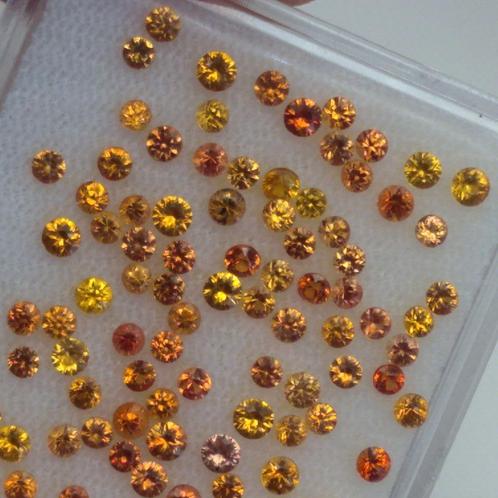 105 Stuks Saffier 6.58 karaat in totaal - Edelstenen, Sieraden, Tassen en Uiterlijk, Edelstenen, Nieuw, Ophalen of Verzenden