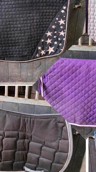 Dekjes full zwart, wit, paars, sterren, Dieren en Toebehoren, Paarden en Pony's | Dekens en Dekjes, Gebruikt, Ophalen of Verzenden