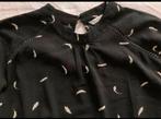 CARMAKOMA   only. Zwarte Blouse witte veertjes M (38/40), Maat 38/40 (M), Verzenden, Zwart, Zo goed als nieuw