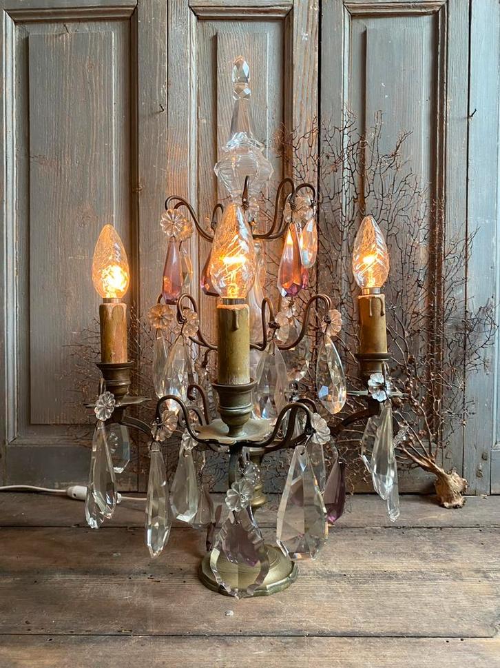 Antiek franse girandole, staande kroonluchter, Antiek en Kunst, Antiek | Woonaccessoires, Ophalen