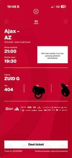 Ajax - az 1 kaart vak 404, Eén persoon, Oktober