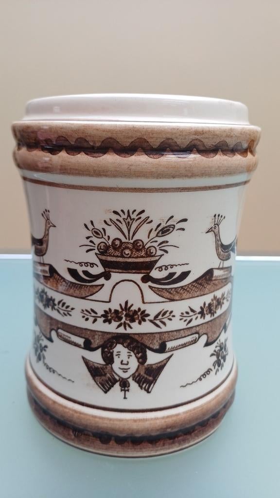 Vintage handbeschilderde apothekerspot delft voor Glaxo, Ophalen of Verzenden