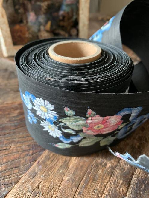 Antiek brocante inpak lint papier quirlander, Antiek en Kunst, Curiosa en Brocante, Ophalen of Verzenden